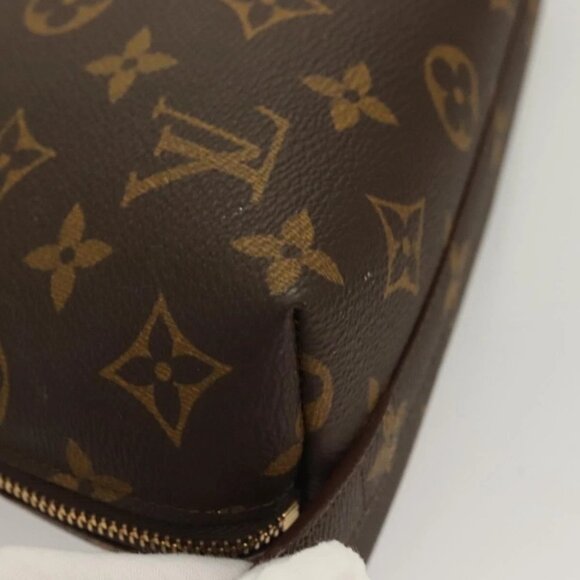 LOUIS VUITTON Monogram Trousse Demi Ronde Cosmetic Pouch M47520 LV Auth 130054 - Picture 5 of 16